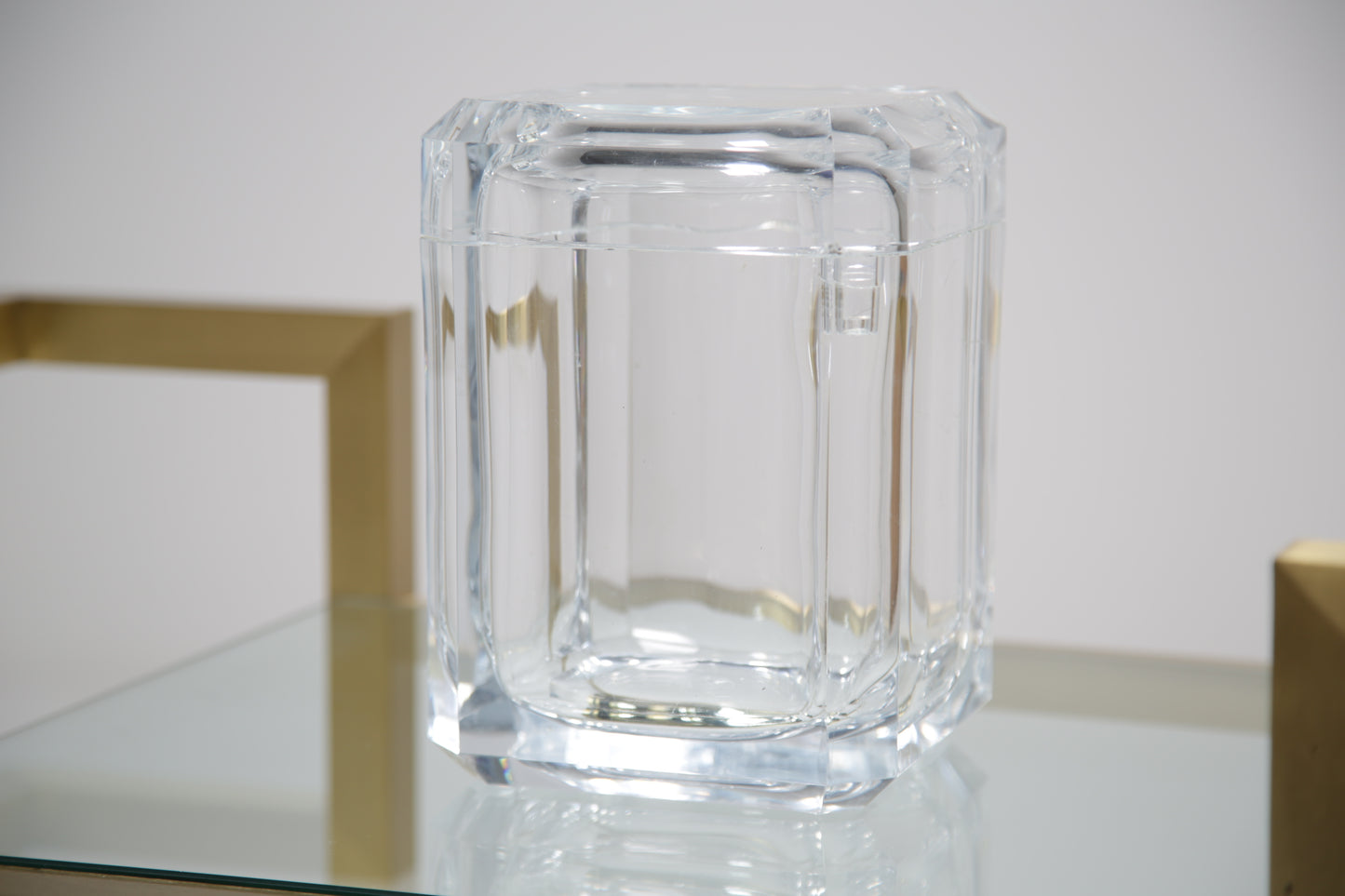 Alessandro Albrizzi Lucite Faceted Ice Bucket