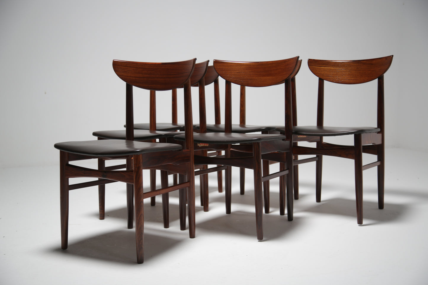6 mid-century Dyrlund dining chairs