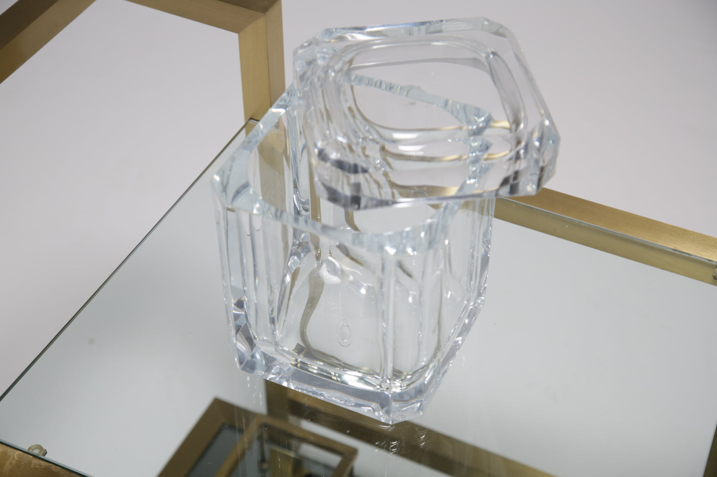 Alessandro Albrizzi Lucite Faceted Ice Bucket